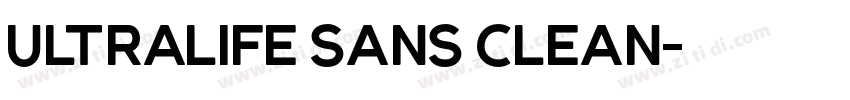 Ultralife Sans Clean字体转换